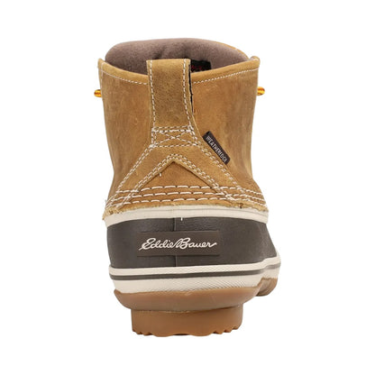 Wheat - Back - Eddie Bauer Womens-Ladies Hunt Pac Leather Walking Boots