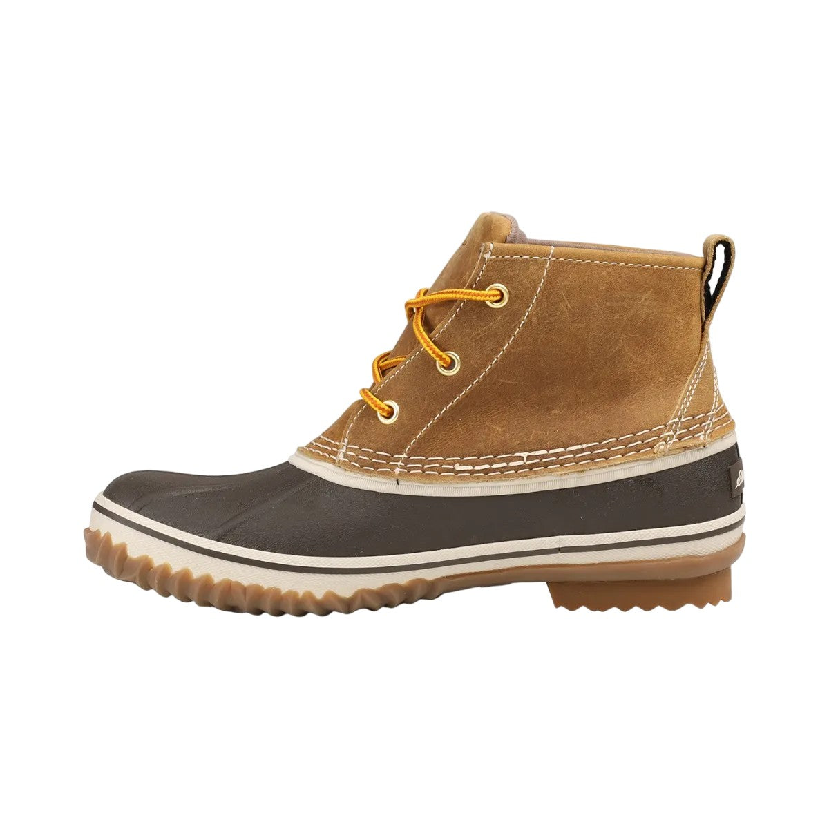 Wheat - Side - Eddie Bauer Womens-Ladies Hunt Pac Leather Walking Boots