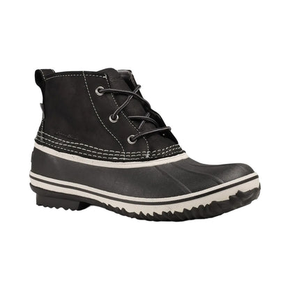 Black - Front - Eddie Bauer Womens-Ladies Hunt Pac Leather Walking Boots