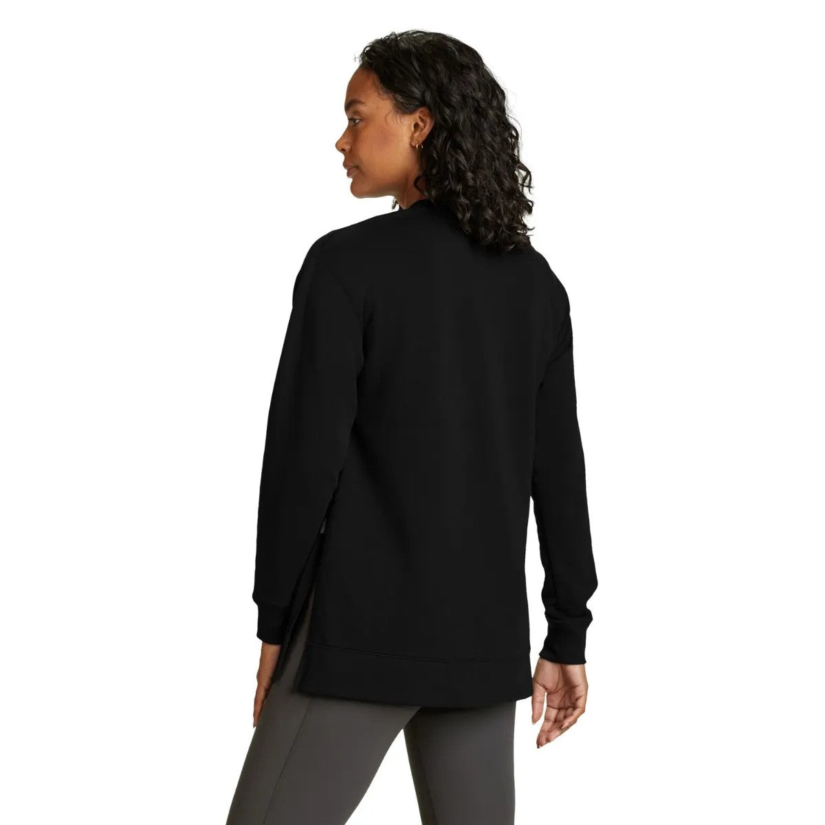 Black - Back - Eddie Bauer Womens-Ladies Motion Cozy Camp Tunic