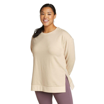 Ecru - Front - Eddie Bauer Womens-Ladies Motion Cozy Camp Tunic