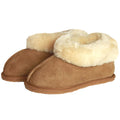 Chestnut - Front - Eastern Counties Leather Childrens-Kids Sheepskin Lined Boot Slippers