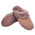 Mink - Front - Eastern Counties Leather Womens-Ladies Sheepskin Lined Mule Slippers