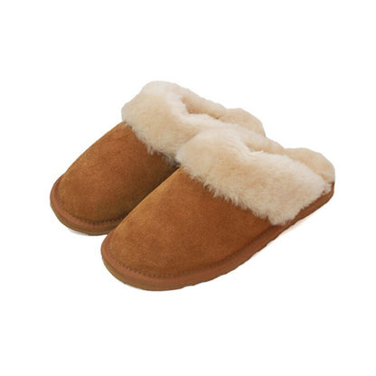 Chestnut - Front - Eastern Counties Leather Womens-Ladies Sheepskin Lined Mule Slippers