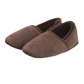 Chocolate - Back - Eastern Counties Leather Mens Full Sheepskin Turn Slippers