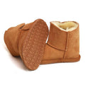 Tan - Back - Eastern Counties Leather Baby Frankie Rubber Sole Sheepskin Boots