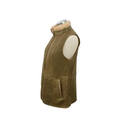 Nutmeg - Back - Eastern Counties Leather Womens-Ladies Gilly Sheepskin Gilet