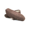 Chocolate - Side - Eastern Counties Leather Unisex Wool-blend Soft Sole Moccasins