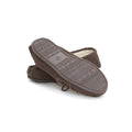 Chocolate - Side - Eastern Counties Leather Unisex Wool-blend Hard Sole Moccasins