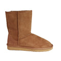 Chestnut - Front - Eastern Counties Leather Womens-Ladies Jodie Sheepskin Short Plain Boots