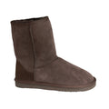 Chocolate - Front - Eastern Counties Leather Womens-Ladies Jodie Sheepskin Short Plain Boots