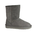 Grey - Front - Eastern Counties Leather Womens-Ladies Jodie Sheepskin Short Plain Boots