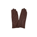 Brown - Front - Eastern Counties Leather Womens-Ladies 3 Button Detail Gloves