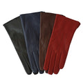 Cherry - Back - Eastern Counties Leather Womens-Ladies 3 Point Stitch Detail Gloves