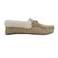 Camel - Back - Eastern Counties Leather Womens-Ladies Hard Sole Wool Lined Moccasins