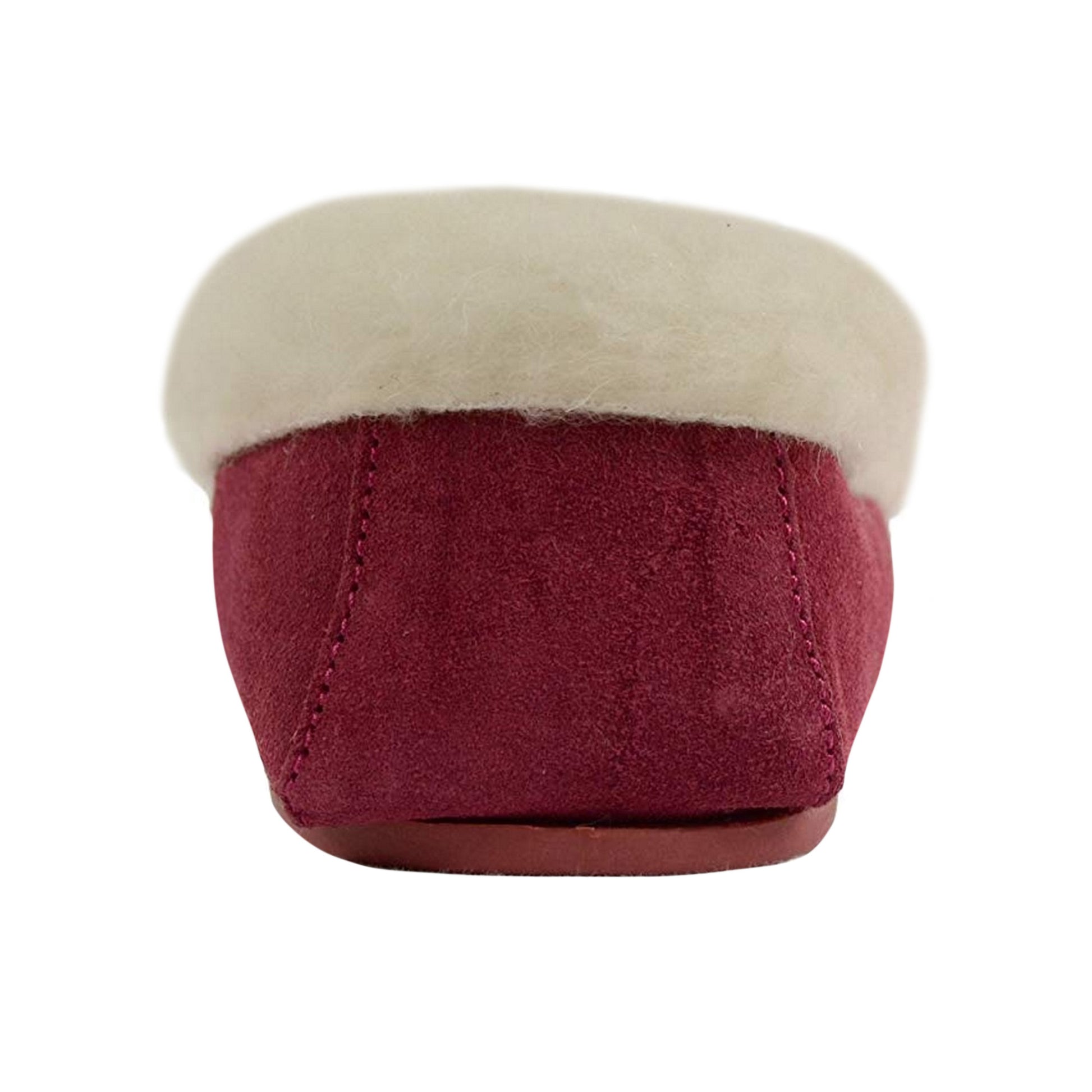 Crimson - Lifestyle - Eastern Counties Leather Womens-Ladies Hard Sole Wool Lined Moccasins