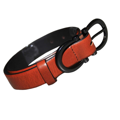Tan - Back - Eastern Counties Leather Womens-Ladies Feature Buckle Belt