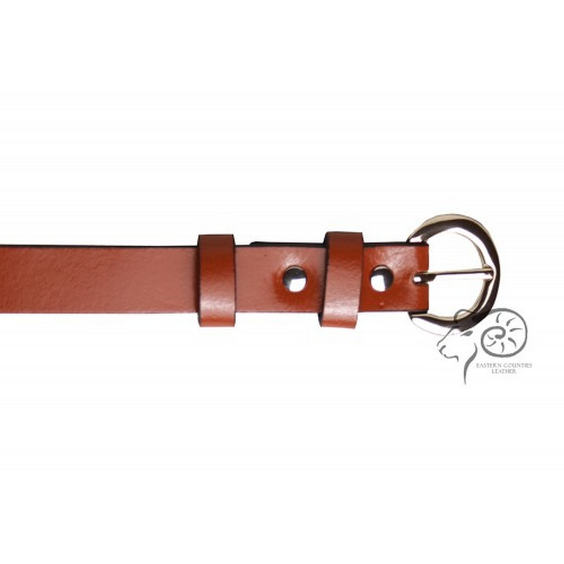 Red - Back - Eastern Counties Leather Womens-Ladies Thin Fashion Belt