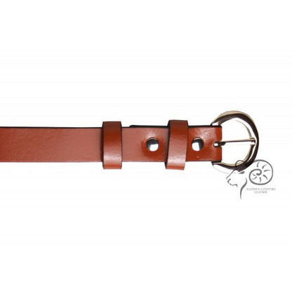 Red - Back - Eastern Counties Leather Womens-Ladies Thin Fashion Belt