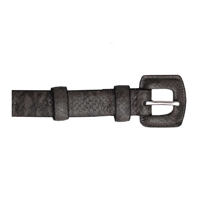 Black - Back - Eastern Counties Leather Womens-Ladies Faux Snake Print Belt