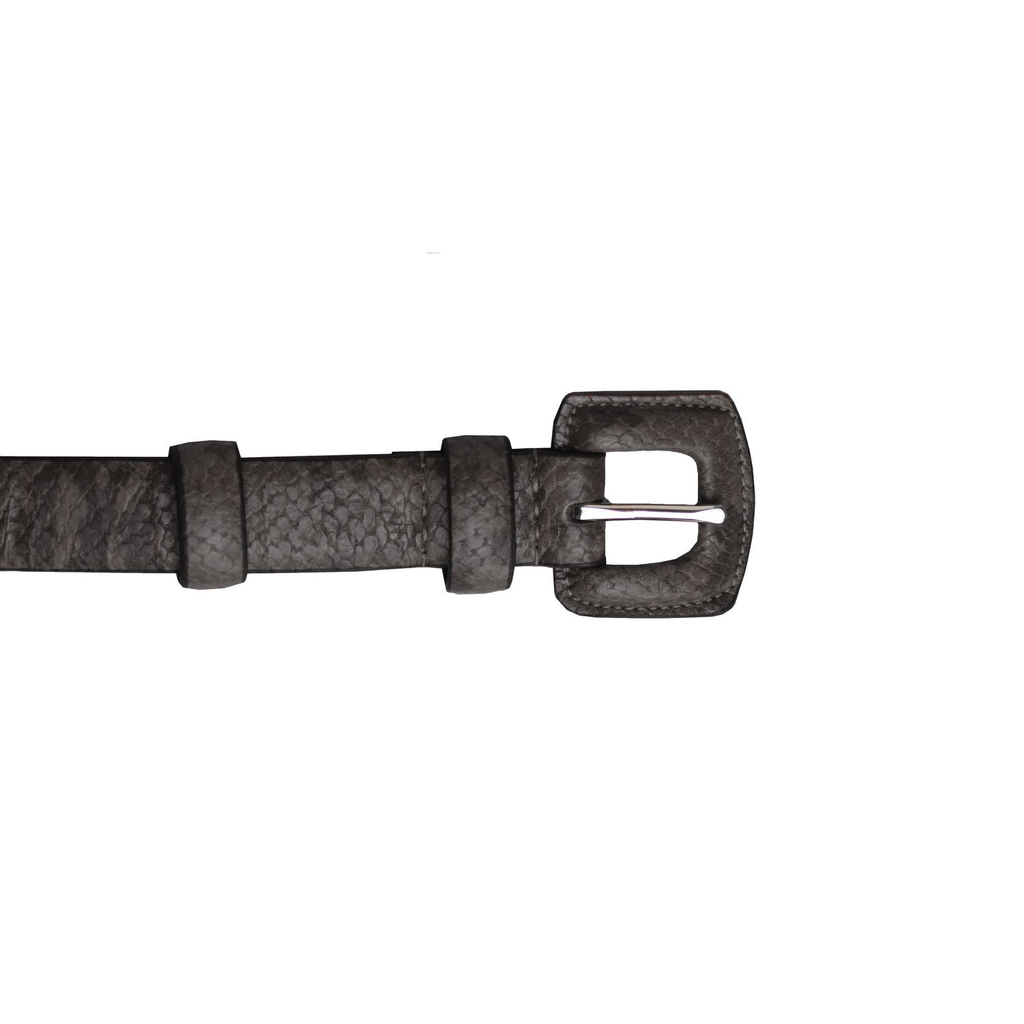 Black - Front - Eastern Counties Leather Womens-Ladies Faux Snake Print Belt