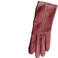 Taupe-Oxblood - Back - Eastern Counties Leather Womens-Ladies Sadie Contrast Panel Gloves