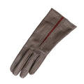 Elephant-Oxblood - Front - Eastern Counties Leather Womens-Ladies Sadie Contrast Panel Gloves