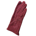 Oxblood - Front - Eastern Counties Leather Womens-Ladies Sian Suede Gloves