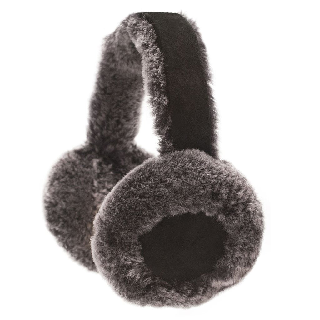 Black-Tipped - Front - Eastern Counties Leather Womens-Ladies Luxury Sheepskin Earmuffs
