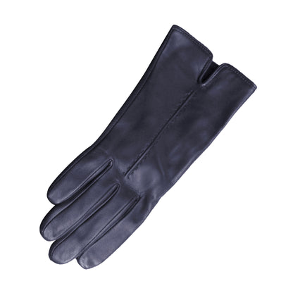 Navy - Front - Eastern Counties Leather Womens-Ladies Tess Single Point Stitch Gloves
