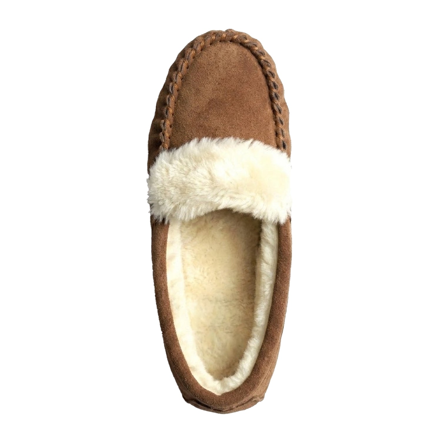 Camel - Side - Eastern Counties Leather Womens-Ladies Zoe Plush Lined Moccasins