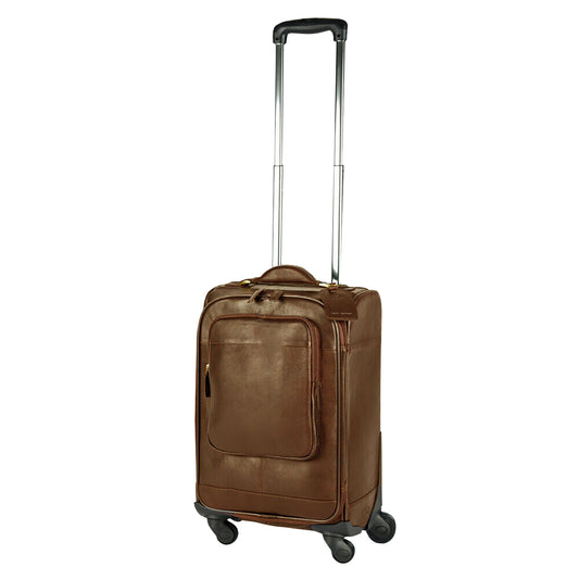Tan - Front - Eastern Counties Leather Trolley Case