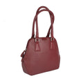 Cranberry - Back - Eastern Counties Leather Womens-Ladies Twin Handle Bag