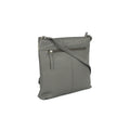 Grey-White - Back - Eastern Counties Leather Womens-Ladies Aimee Colour Band Handbag
