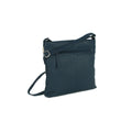 Navy-White - Back - Eastern Counties Leather Womens-Ladies Aimee Colour Band Handbag