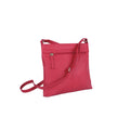 Pink-White - Back - Eastern Counties Leather Womens-Ladies Aimee Colour Band Handbag