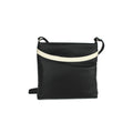 Black-White - Front - Eastern Counties Leather Womens-Ladies Aimee Colour Band Handbag