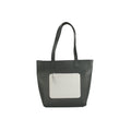 Charcoal-White - Back - Eastern Counties Leather Womens-Ladies Polly Contrast Pocket Tote Bag