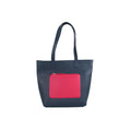 Navy-Pink - Back - Eastern Counties Leather Womens-Ladies Polly Contrast Pocket Tote Bag