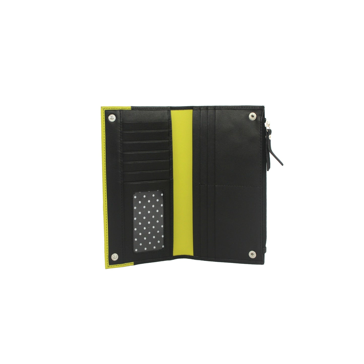 Black-Daquiri - Back - Eastern Counties Leather Womens-Ladies Karlie Contrast Panel Purse