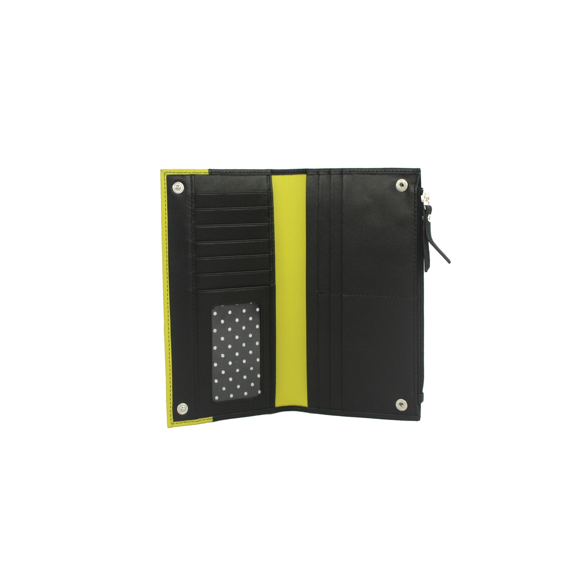 Black-Daquiri - Back - Eastern Counties Leather Womens-Ladies Karlie Contrast Panel Purse