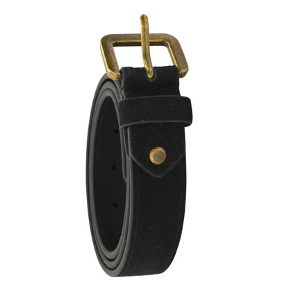 Black - Back - Eastern Counties Leather Womens-Ladies Alessia Suede Waist Belt