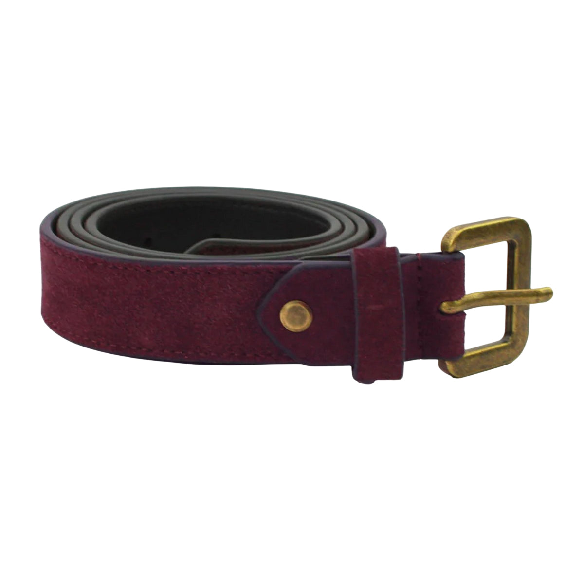 Burgundy - Front - Eastern Counties Leather Womens-Ladies Alessia Suede Waist Belt