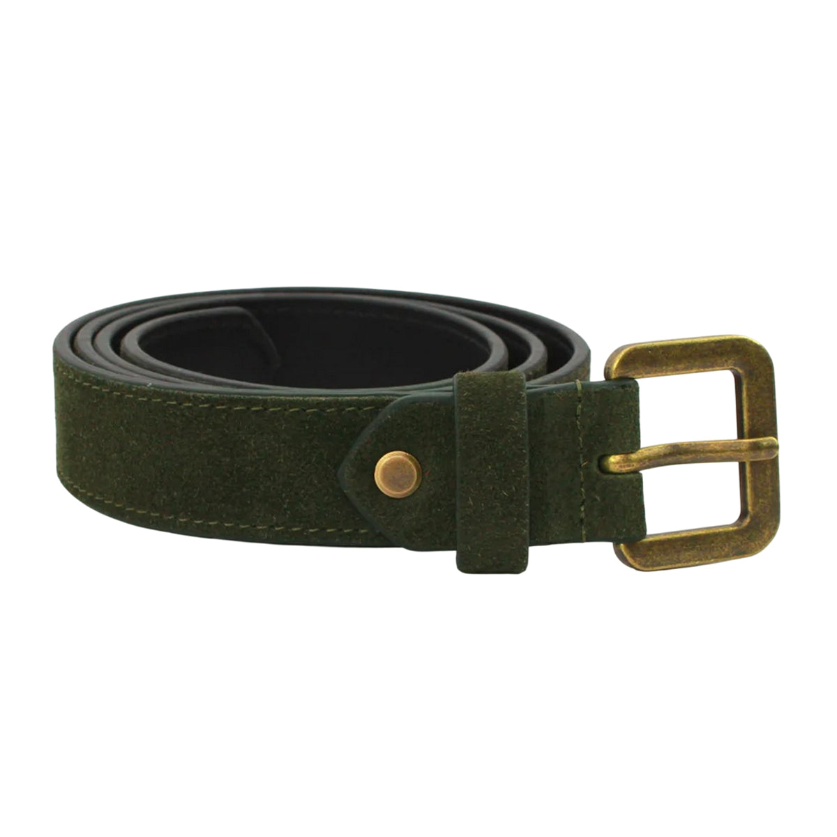 Olive - Front - Eastern Counties Leather Womens-Ladies Alessia Suede Waist Belt
