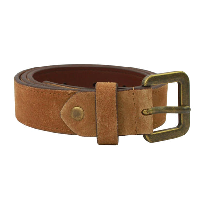 Tan - Front - Eastern Counties Leather Womens-Ladies Alessia Suede Waist Belt
