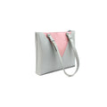 Grey-Blush - Side - Eastern Counties Leather Alice Contrast Panel Leather Handbag