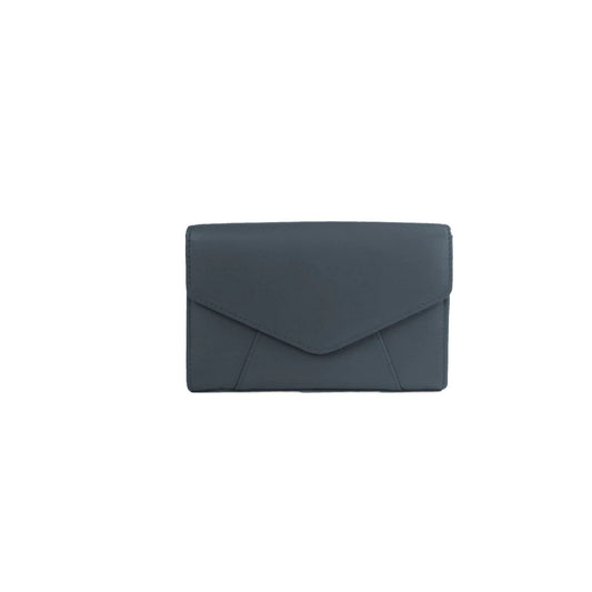 Navy - Front - Eastern Counties Leather Camille Envelope Leather Purse