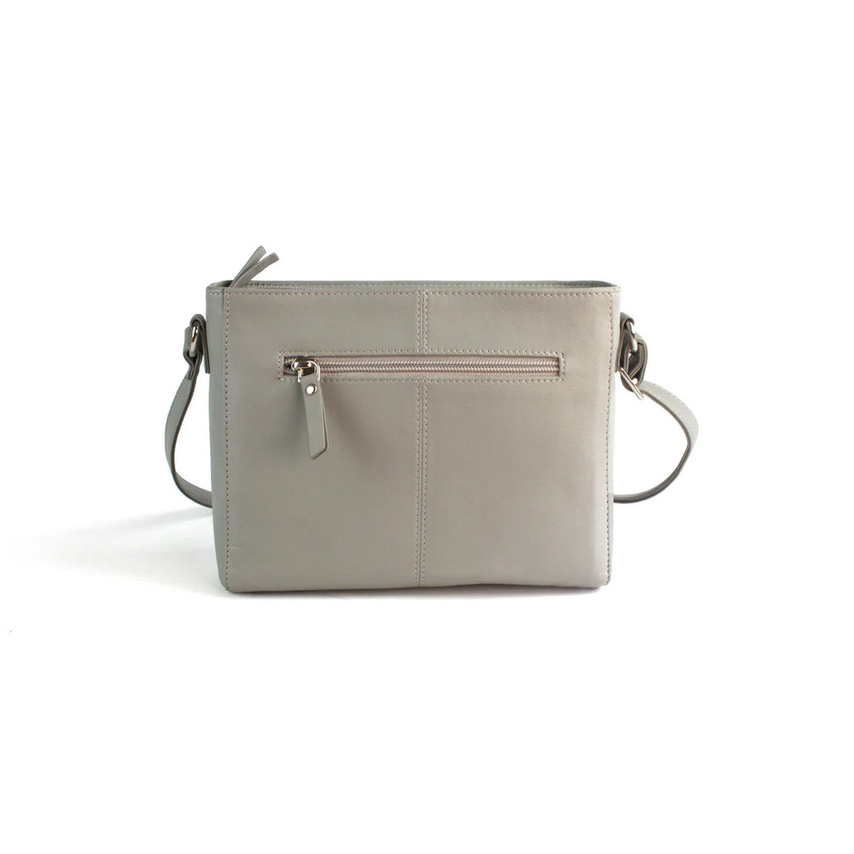 Light Grey - Back - Eastern Counties Leather Autumn Leather Handbag