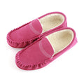 Pink - Back - Eastern Counties Leather Womens-Ladies Bethany Berber Suede Moccasins