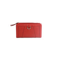 Red - Front - Eastern Counties Leather Davina Leather D-Ring Purse